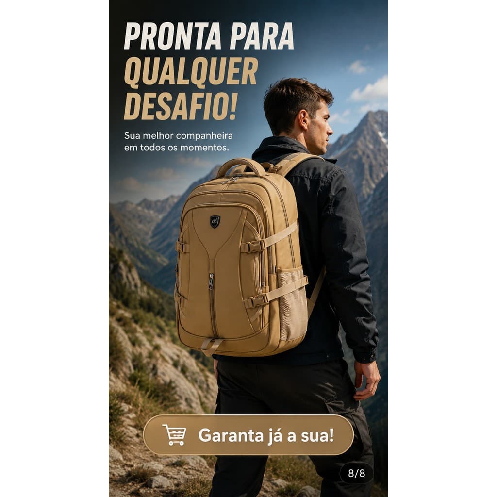 Mochila Executiva para Notebook Trabalho Estudo Viagem Cinza YW-491-2-BS