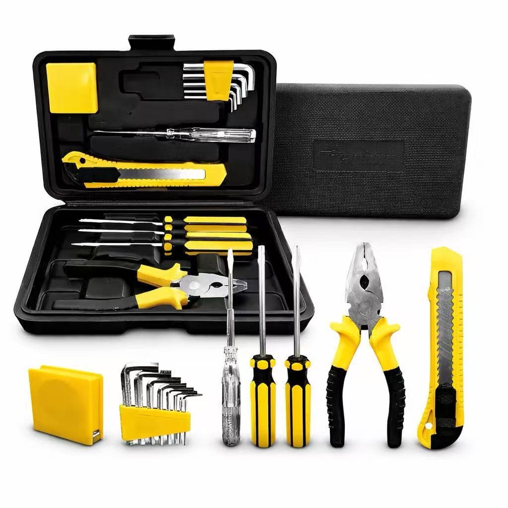 Kit de Ferramentas 11 Peças Maleta Portátil Organizadora Titanium Uso Geral Multifuncional