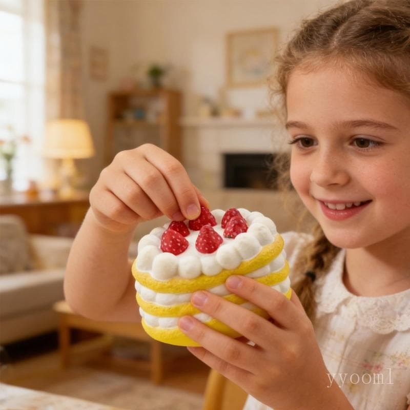 yyooml Lento Subindo Hambúrguer Bolo Espremer Brinquedo Adereços Estresse Para Criança Adulto Alívio Tensão E Apri
