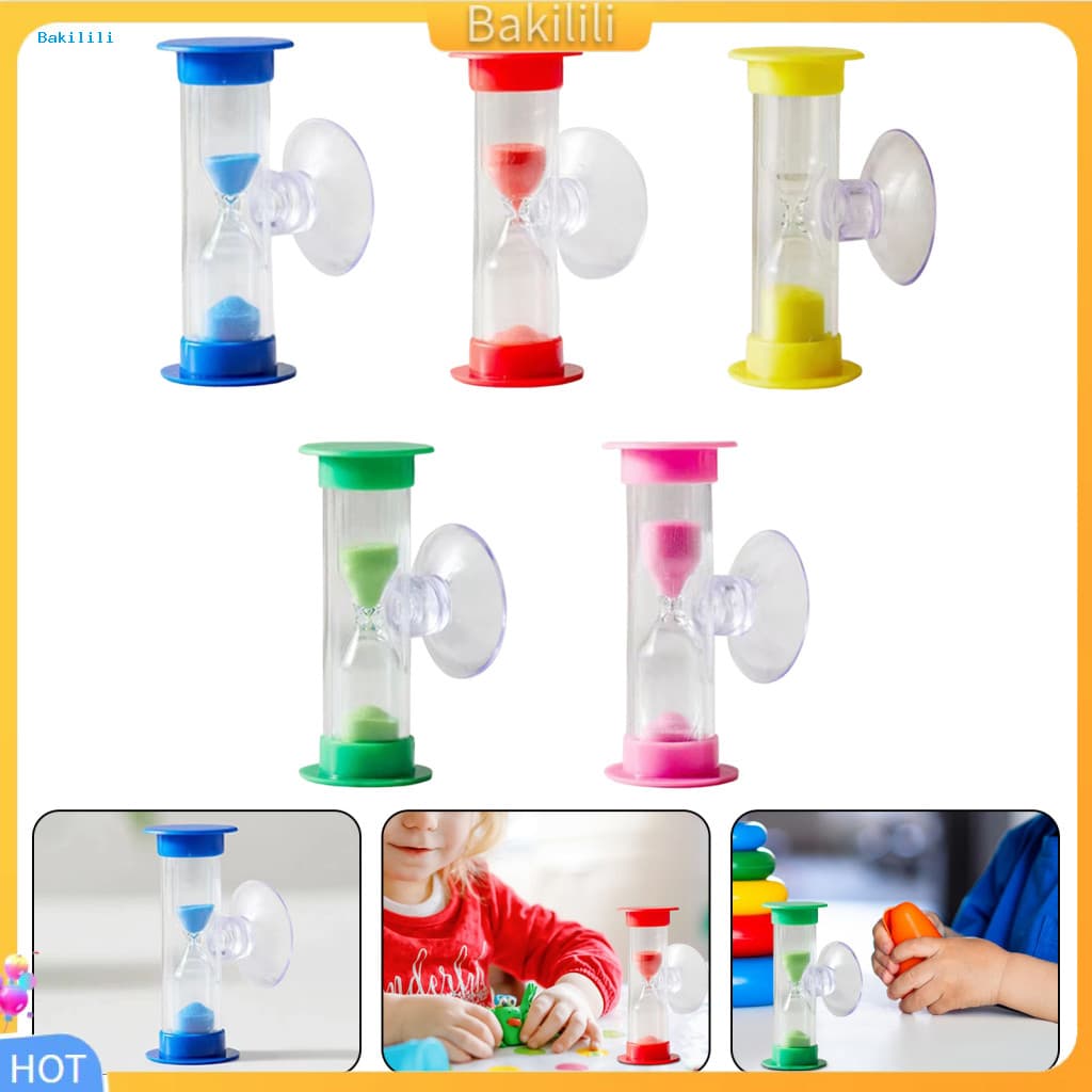 { Bakili } Temporizador De Ampulheta Para Crianças Durável Areia De 3 Minutos Com Ventosa-Jogo Infantil Sala De Aula Per