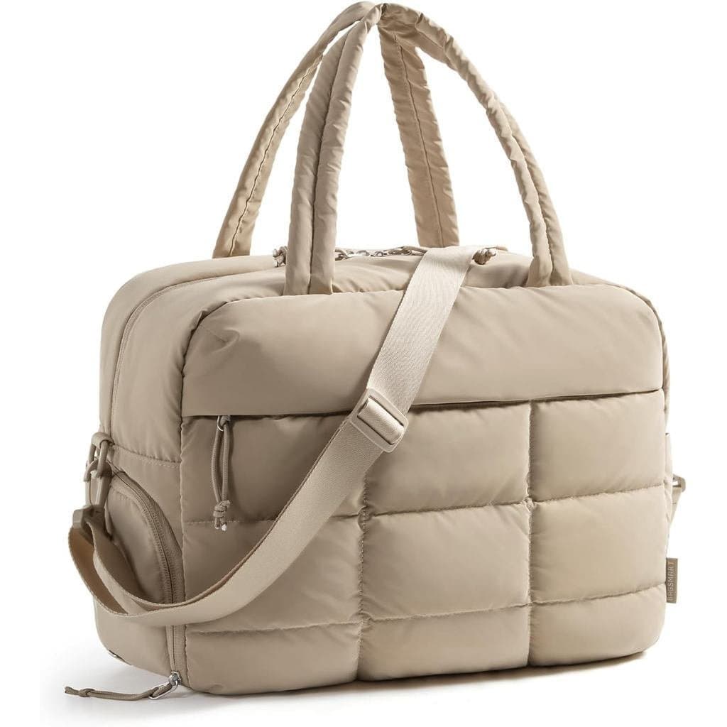 BAGSMART Bolsa de Ginástica Pequena para Mulheres, 23L, Bolsa de Viagem, Resistente à Água, Bolsa de Dança com Compartim