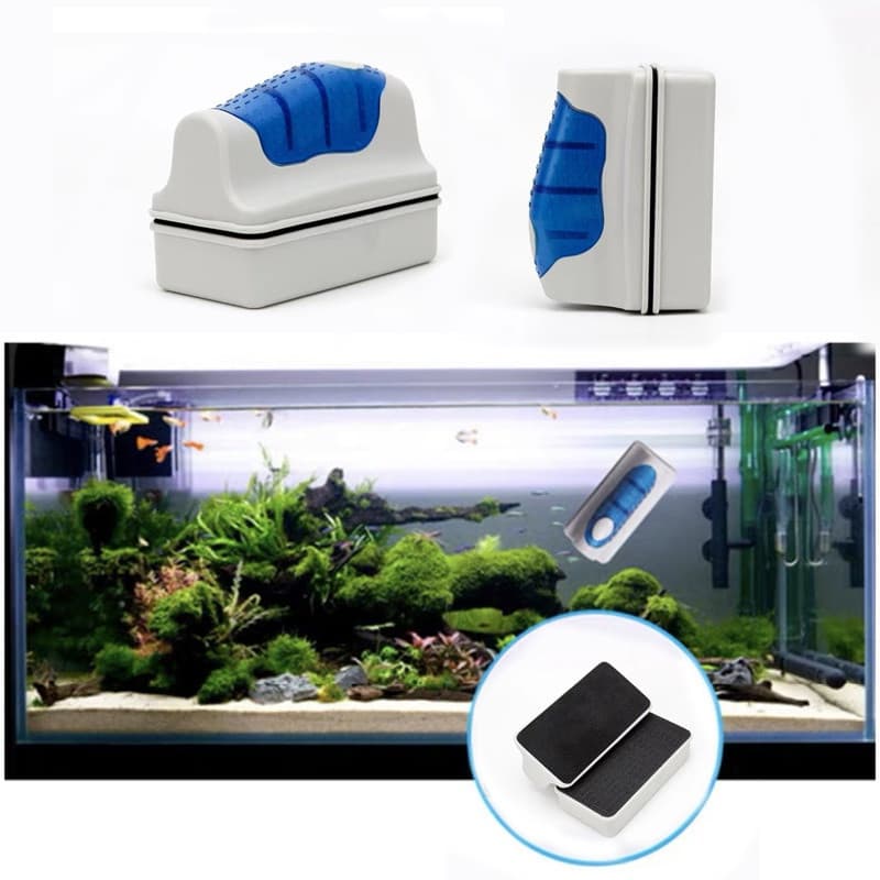 Escova magnética para aquário/tanque de peixes