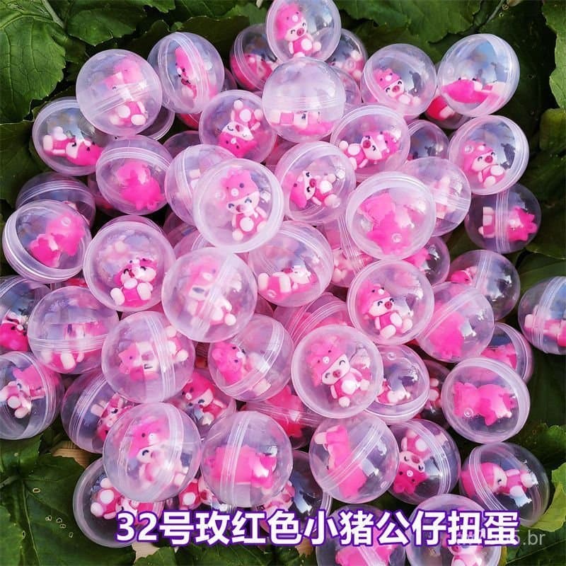 Bola Gashapon Transparente de 32MM, Miniatura de Boneco para Máquina Gashapon, Presente Especial com Frete Grátis MLVC
