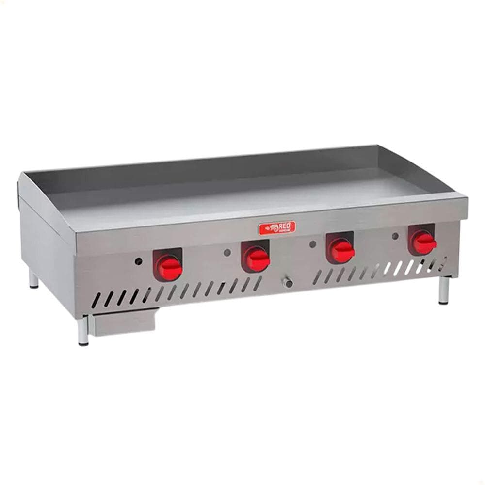 Chapa De Fritura A Gás Exportação Red Chameleon 122 cm Aço Carbono 12mm CHEXP1220-G12