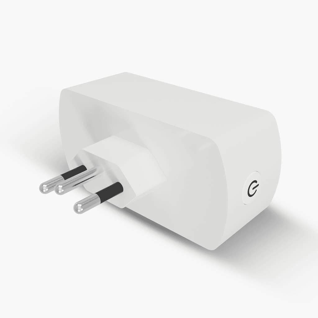 Adaptador de Tomada Inteligente Wi-Fi AGL 10A Branco Smart