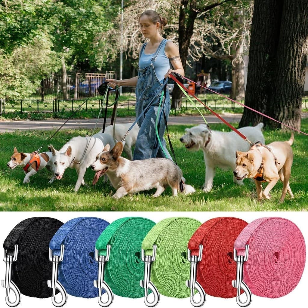 3m 6m 10m 20m Corda Estendida Coleira para Animais de Estimação Coleira para Caminhada de Cachorro