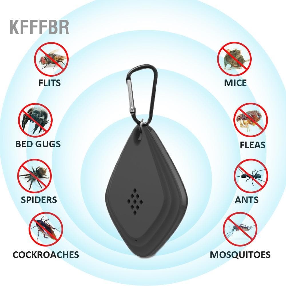 Kfffbr Repelente de mosquitos ultrassônico eletrônico barata aranha usb assassino portátil praga inseto mosca rato
