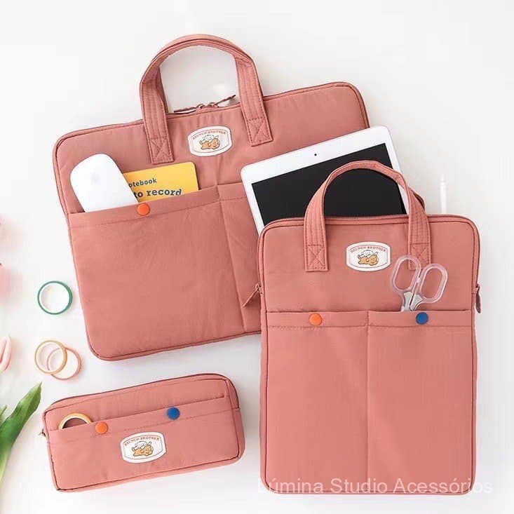 Bolsa simples para laptop Apple 13.3, Huawei 14, notebook Lenovo de 15.6 polegadas, iPad 11, bolsa para documentos para