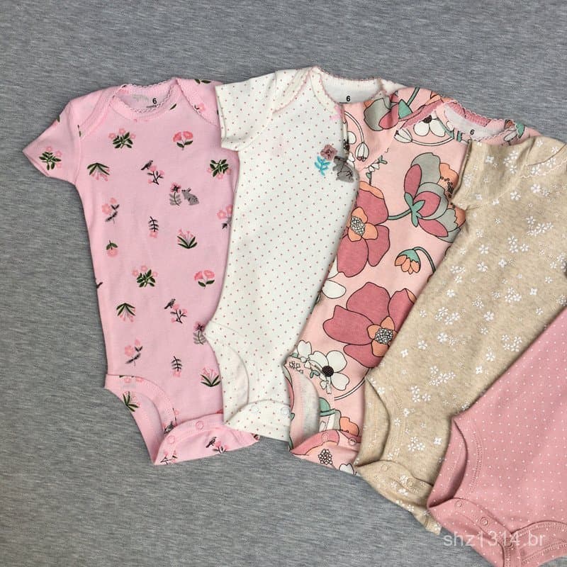 Body para menina Carters / Roupas para menina Carters / Body para bebê / Body para bebê de manga curta Carters para meni