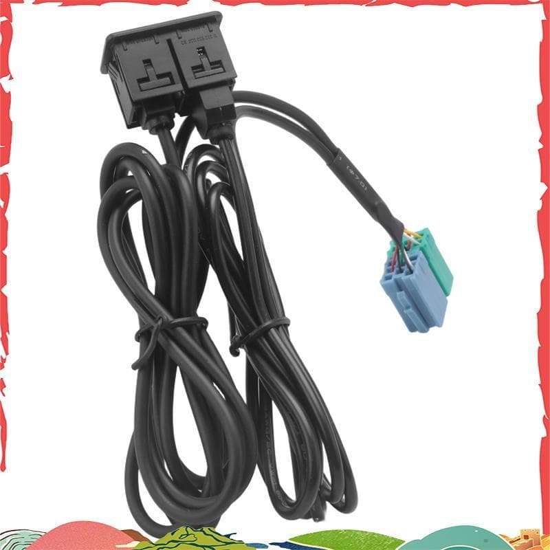Conjunto De Fiação De Cabo Adaptador De Porta USB AUX De Extensão De Rádio Para