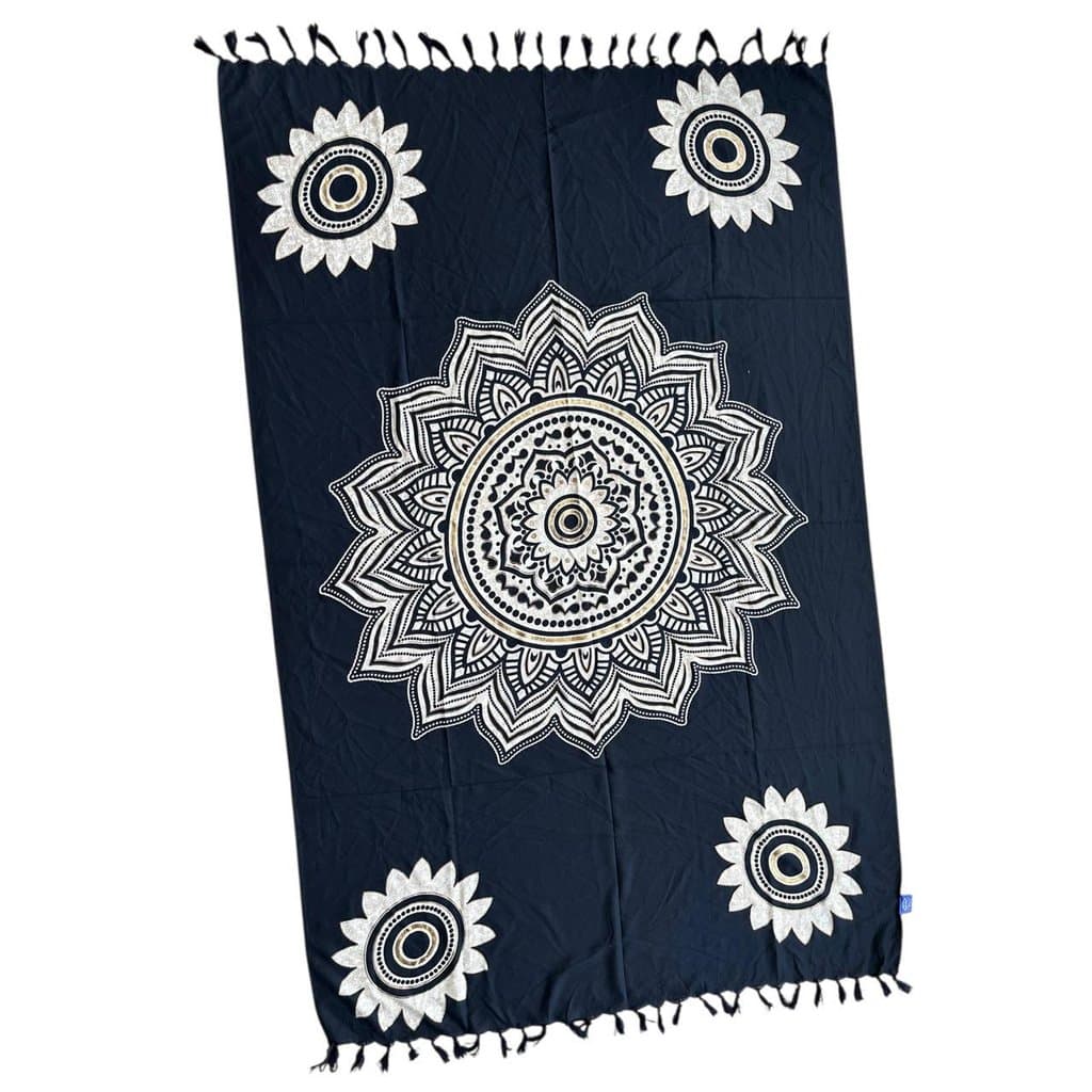 Canga poliester mandala gold black