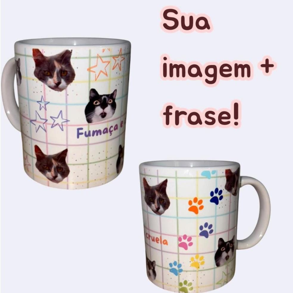 Caneca com foto personalizada 325ml presente para amigos e familia  pet porcelana de alta qualidade