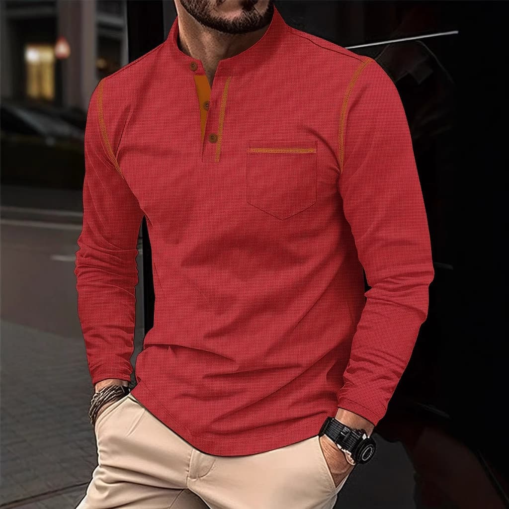 2025 Moda Casual Pequena Xadrez Esportiva Manga Longa de Cinco Linhas