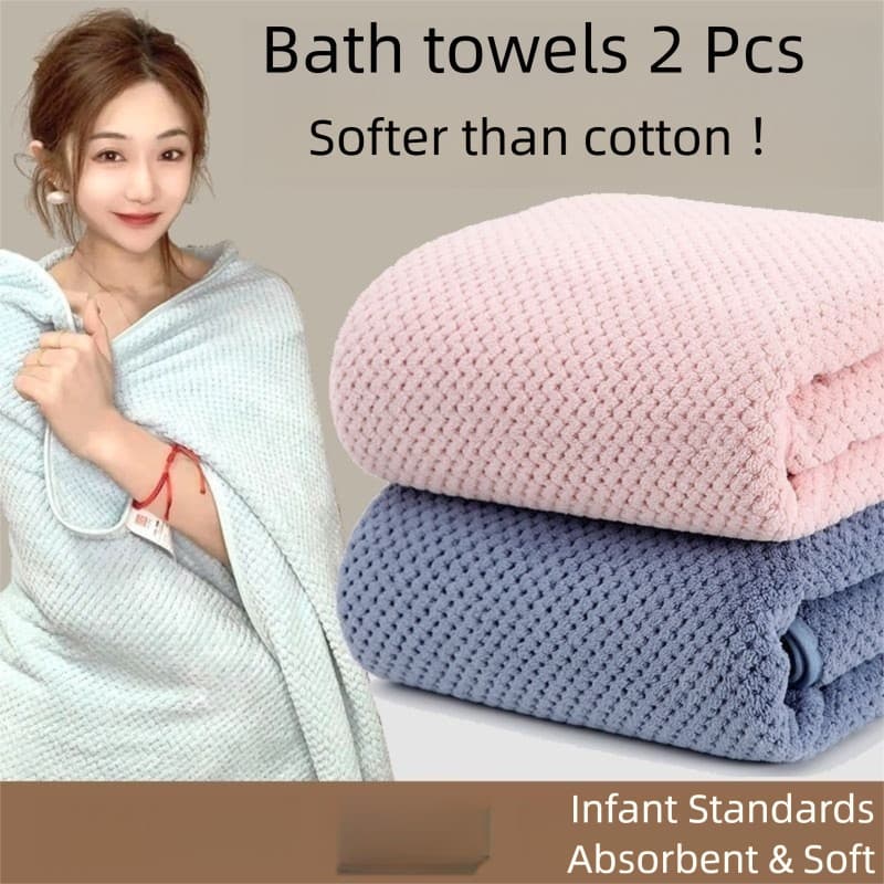 Toalhas De Banho De Microfibra – Super Absorventes , De Secagem Rápida , Vestíveis , Sem Fiapos , Leves E Macias