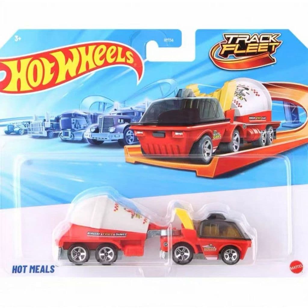 HYT56 Hot Wheels & Hasbro Transformers Frota de transporte de marca conjunta 1: 64 Modelo de carro de brinquedo em escal