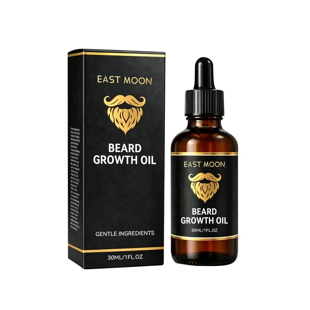 2 Peças de Óleo Nutritivo para Barba EAST MOON |   Óleo para Cuidado da Barba para Homens com Extratos Botânicos |   Sua