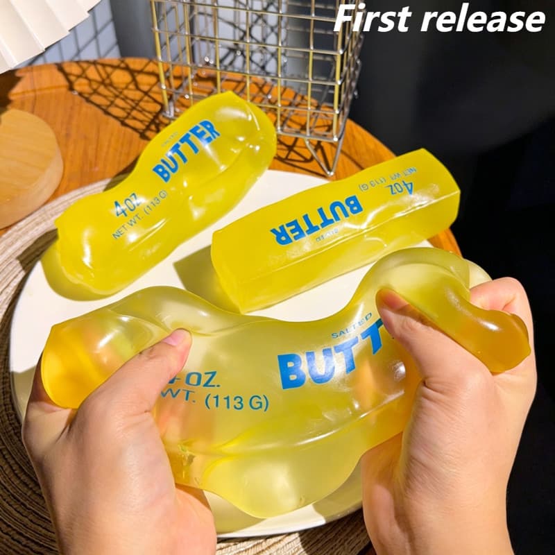 Squishy Simulado Manteiga Squeeze Brinquedo Macio Alívio Do Estresse Lento Subindo Sensorial Fidget Para Ansiedade Tdah