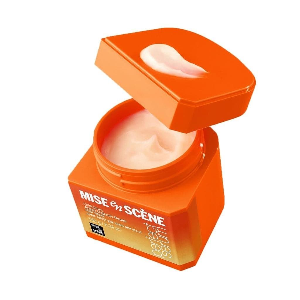Mise En Scene Óleo de Argan para Reparação Capilar - Máscara Capilar de Proteína com Cápsulas de Argan para Cabelos Dani