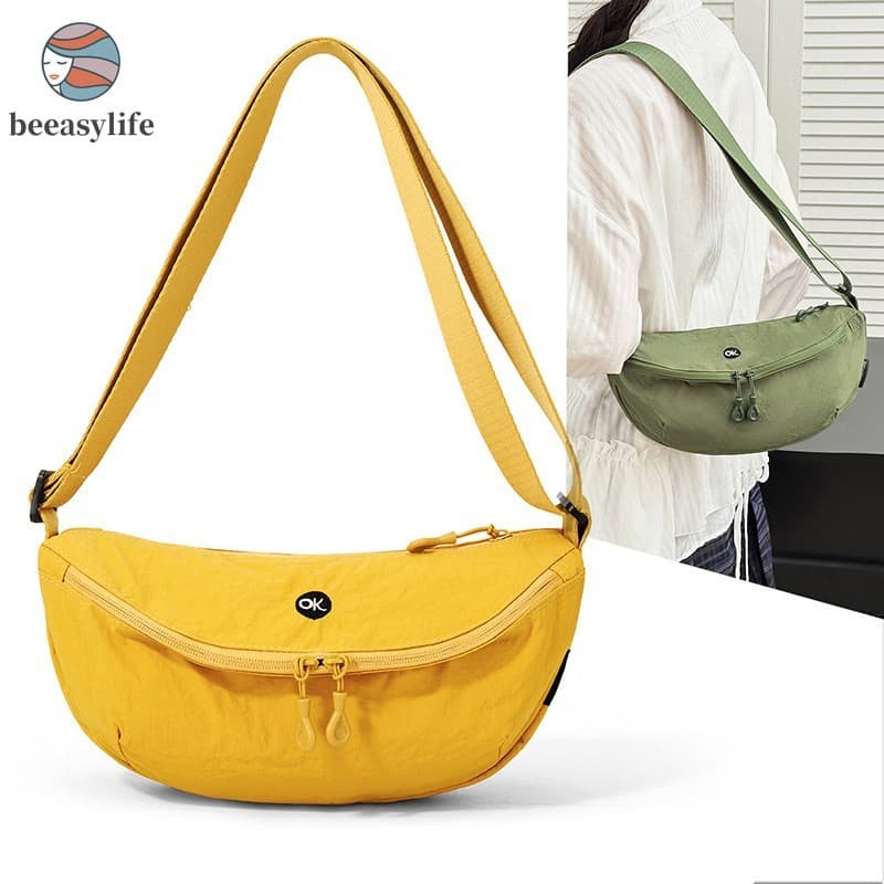 2026 Bolsa De Ombro De Bolinho Impermeável De Nylon Ultraleve-Crossbody Esportiva Feminina