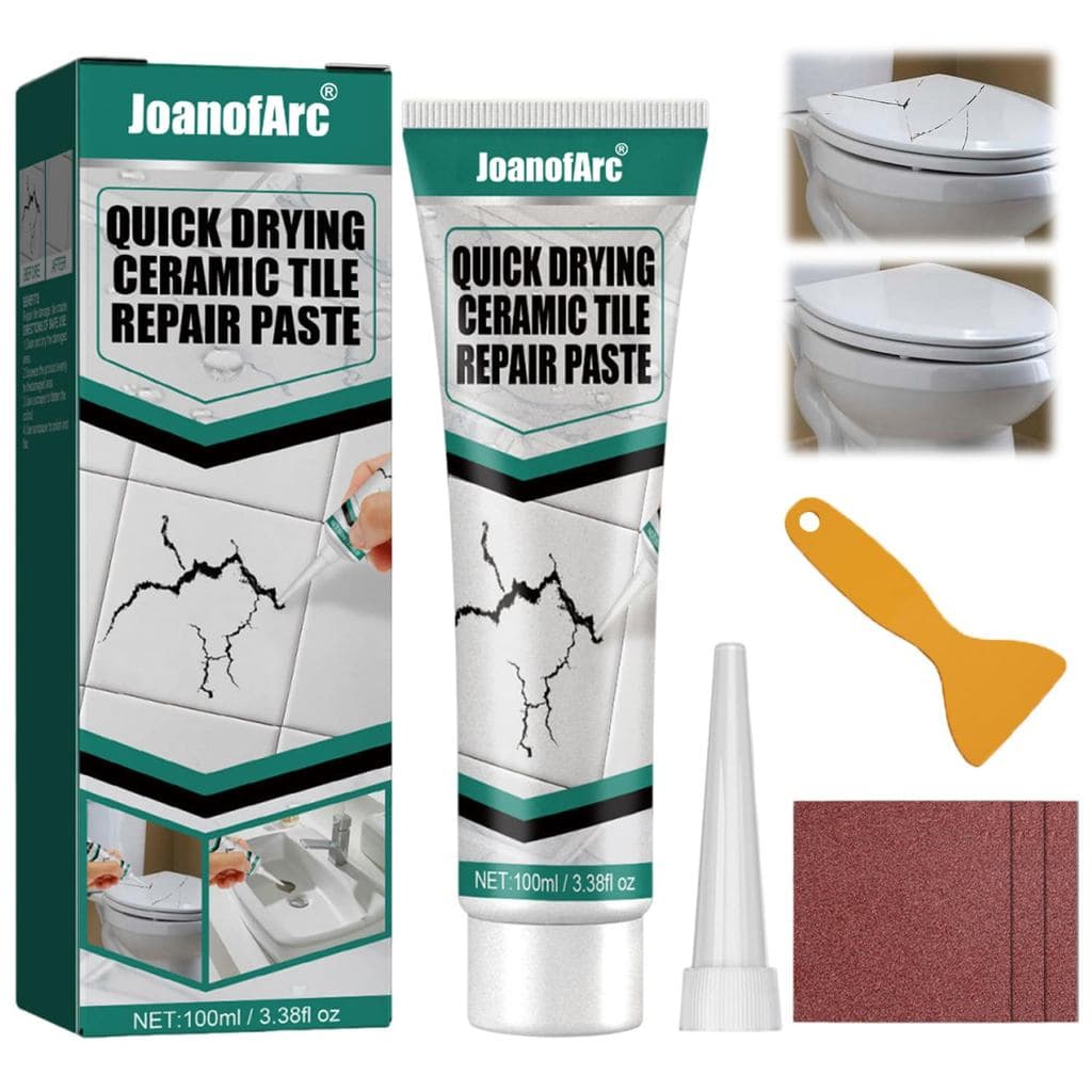 Kit de Reparação de Azulejos e Granito, Kit de Reparação de Bancadas de Mármore, Porcelana, Pedra e Quartzo para Lascas,