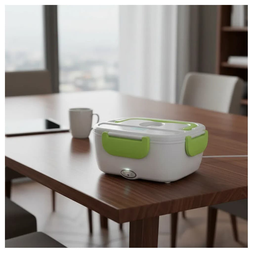 Marmita Elétrica Bivolt Portátil Automática 60W 2 Compartimentos BPA Free para Carro Casa Escritório Viagem