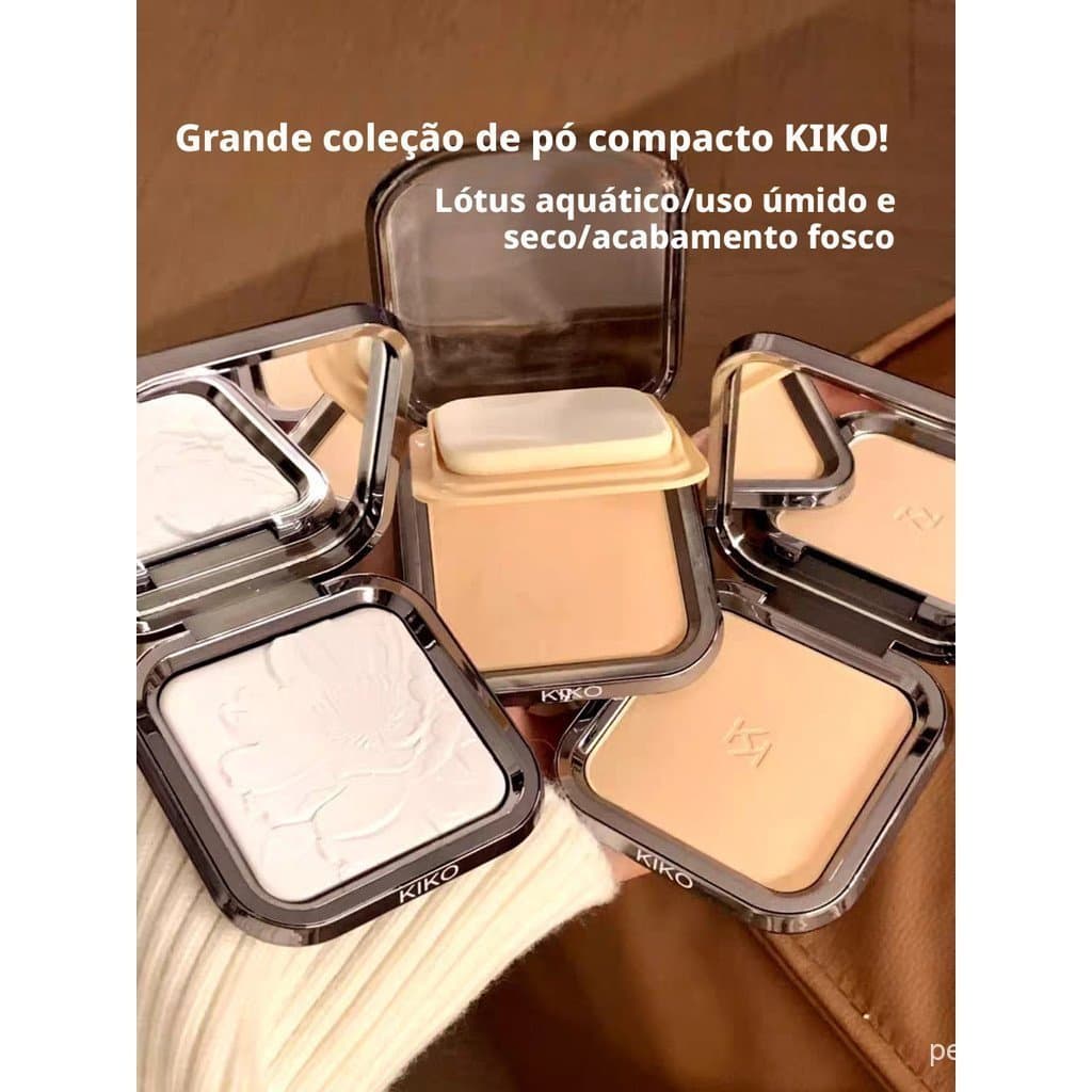 Pó Fixador Solto KIKO MILANO para Uso Úmido e Seco, Hidratante, de Longa Duração e Controle de Oleosidade