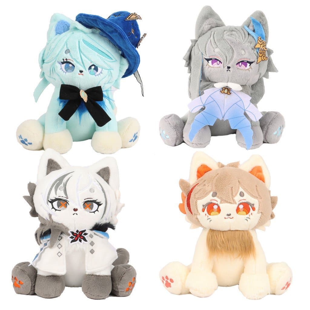 Brinquedo de pelúcia Furina, brinquedo macio com tema Genshin Impact, um presente de aniversário para fãs femininas.