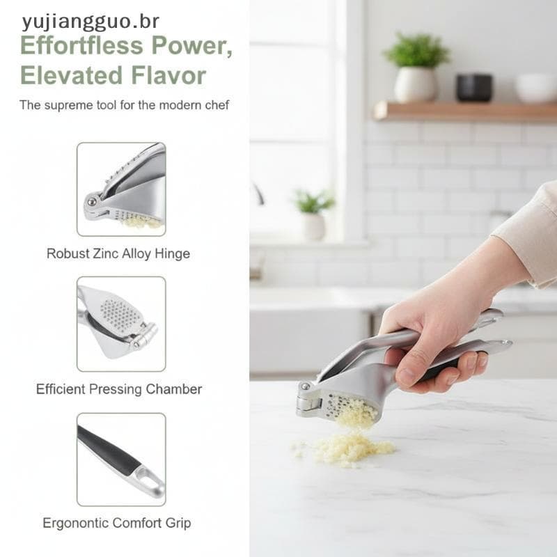 # Novo Prensa De Alho Em Liga De Zinco Para Economia De Trabalho , Alça Ergonômica Antiderrapante , Triturador Fácil De