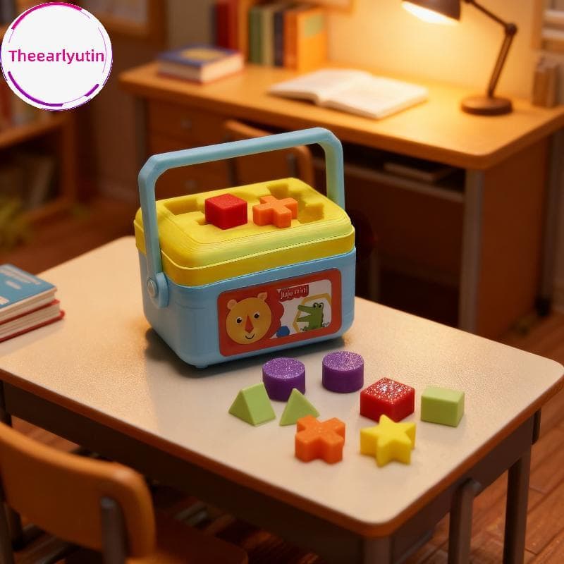 theearlyutin Casa De Bonecas Conjunto Forma Em Miniatura Classificação Brinquedo Educativo Melhora As Habilidades Cognit