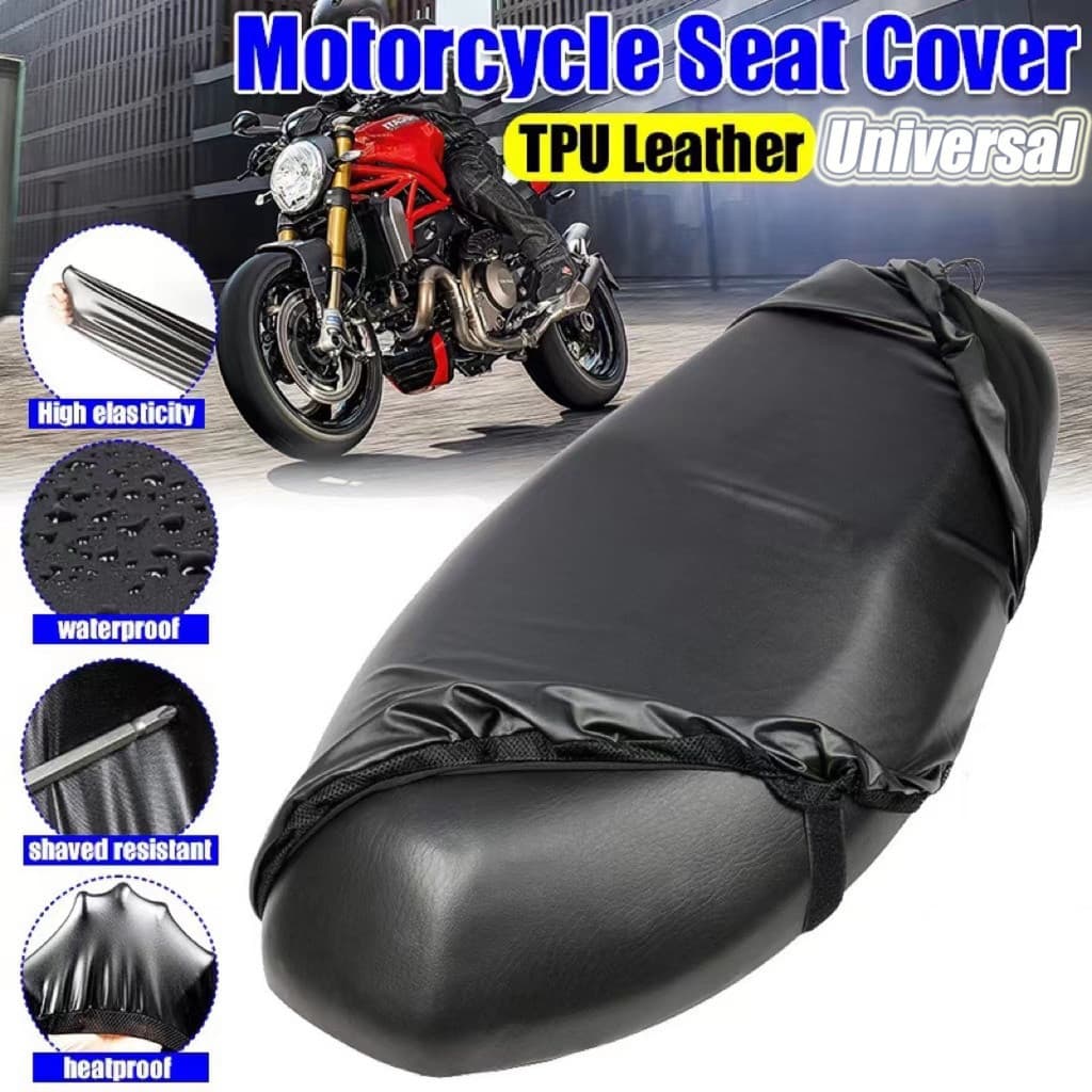 Capas De Assento De Motocicleta Capa De Almofada Universal À Prova D'água Couro PU 3D Favo De Mel Honda/Yamaha