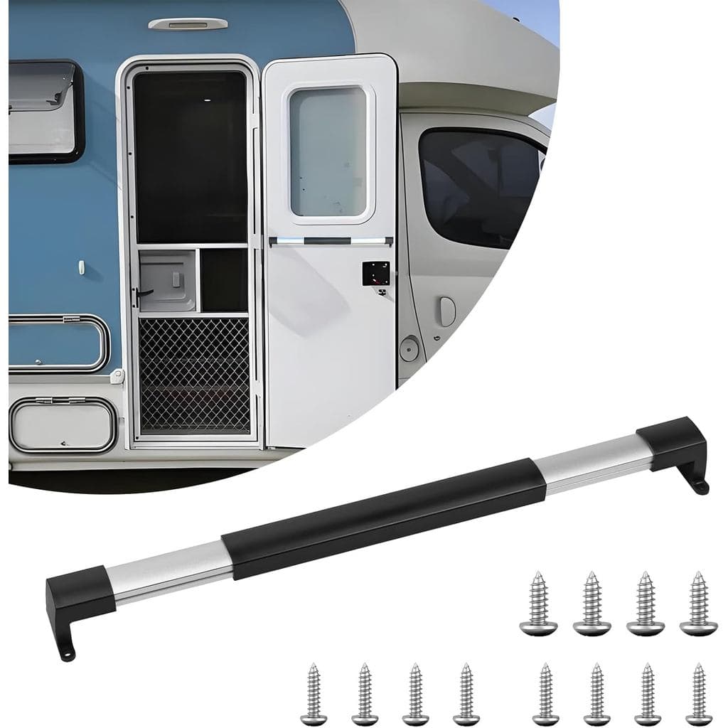 Barra de Apoio para Porta de RV, Barra de Apoio para Porta de Motorhome, Trailer ou Camper, Ajustável de 21-5/8 Polegada