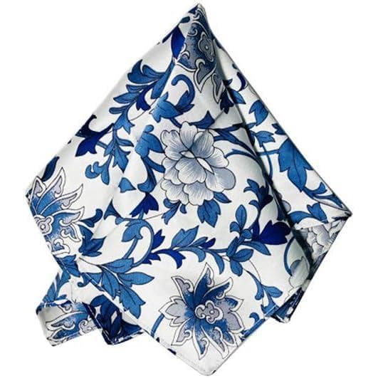 Bandana, lenço, lenço de bolso, cerpe de seda acetinada com padrão de arte oriental
