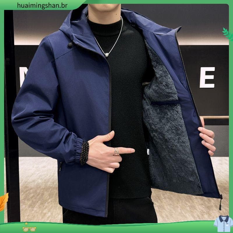 Jaqueta novo estilo masculino Casual com capuz jaqueta masculina na moda casca macia ao ar livre jaqueta masculina