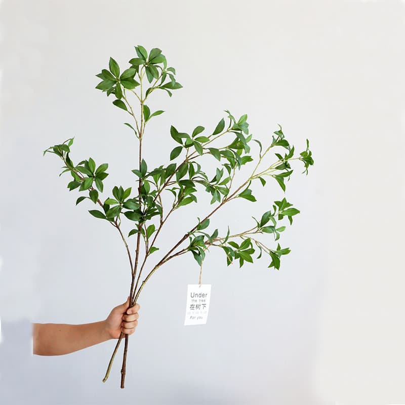 Simulação de flores artificiais Relógio suspenso japonês Cavalo bêbado Madeira em vaso Planta verde Atacado Adereços fot