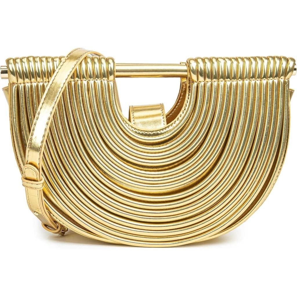 Bolsa de Mão Clutch de Noite Tecida Moderna, Meia-Lua, de Designer, de Ombro/Tiracolo, com Alça Superior