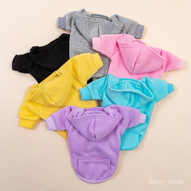 Novas Roupas de Inverno 2026 para Cães, Design Sólido, Casaco com Capuz para Gatos e Cães, Jaqueta de Outono para Filhot