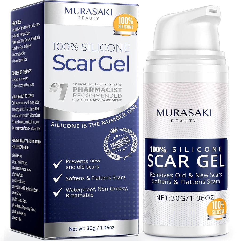 Gel de Silicone 100% para Cicatrizes - Creme Avançado para Cicatrizes Cirúrgicas, de Cesariana, Estrias, Acne, Lesões, Q