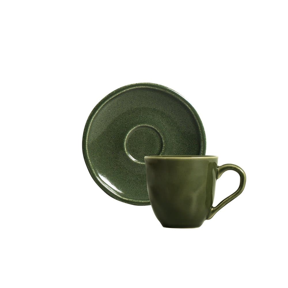 Conjunto c/ 12 Xícaras de Café c/ Pires Daily Calm 70ml - PORTO BRASIL