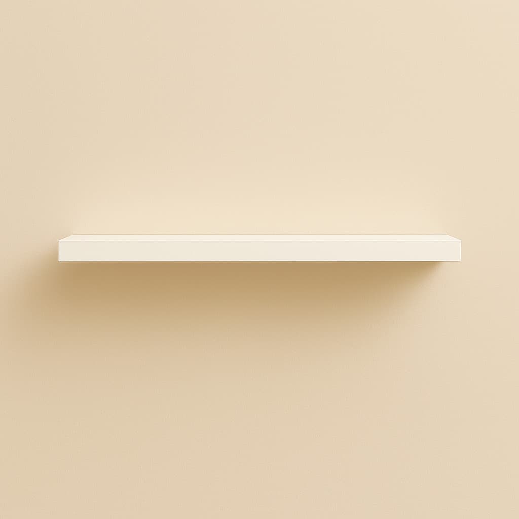 1 Prateleira Branca em MDF 50x10cm - Ótimo Custo Benefício