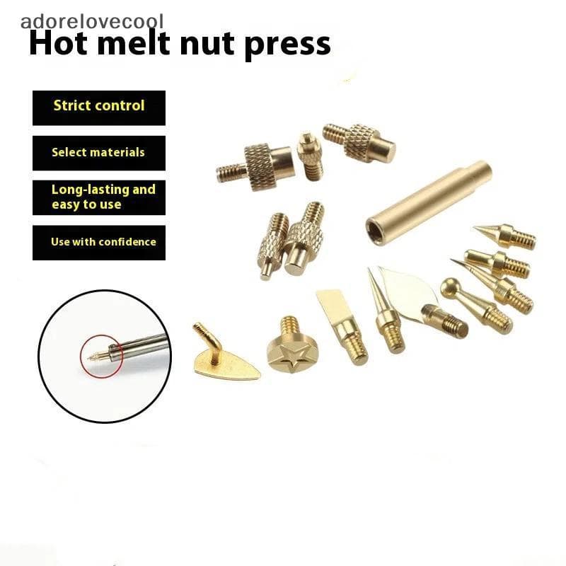7/9/10 Pçs Porca De Inserção De Calor Ponta De Ferro M2 M3 M4 M5 M6 M8 Rosca De Bronze Kit Embutido Ferramenta Para Impr