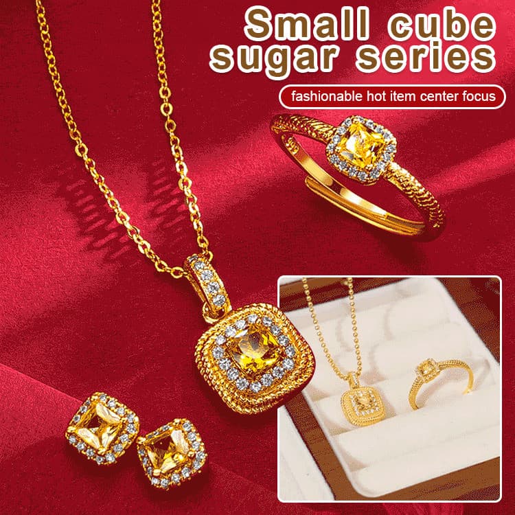 Colar pequeno e elegante com pingente de doce quadrado, presente ideal para quem você ama.