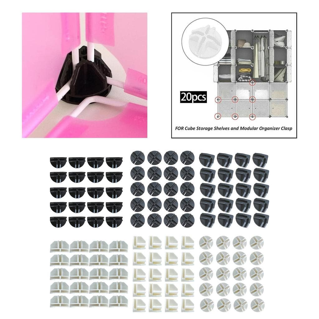 [baosityw8] 20x Conectores De Fio Peças Grade De Para Organizador Modular