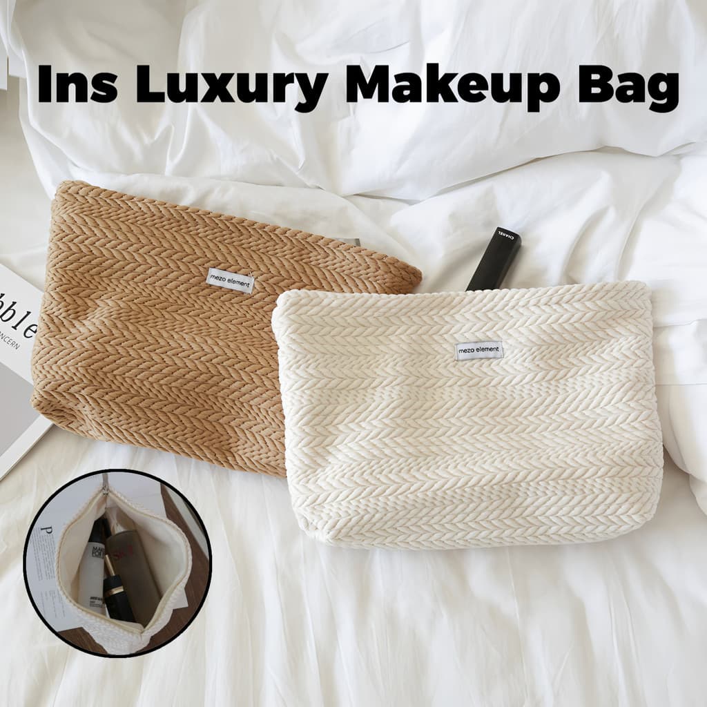Bolsa cosmética estilo INS Bolsa de armazenamento de sentido de alta qualidade para meninas Bolsa de transporte de viage