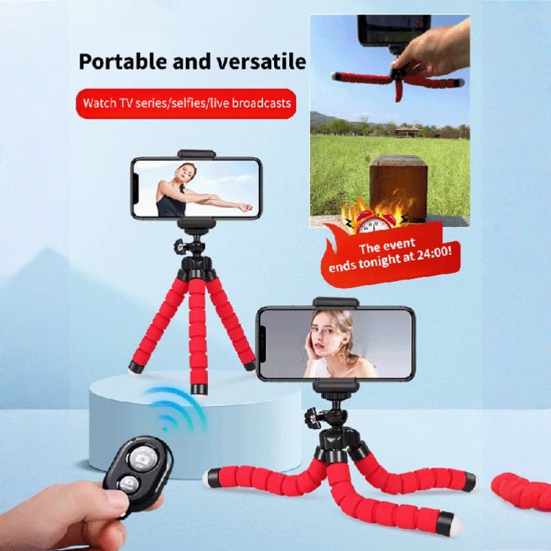 [Flexible & Portable] [Flexible & Stable] Octopus Lazy Stand For Phone/Phone Holder/Universal Phone Tripod