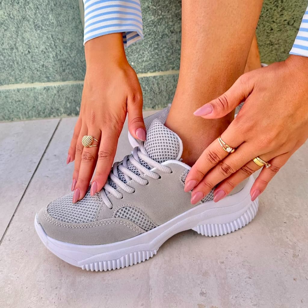 Tênis Feminino ELEV Casual Confortável Leve Sapato Feminino Academia Caminhada