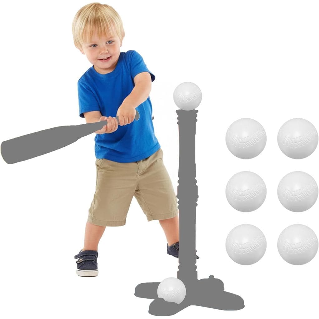Bolas de reposição para T-Ball compatíveis com Little Tikes TotSports |   6 Bolas de Plástico em Forma de T de 2,7" (7cm
