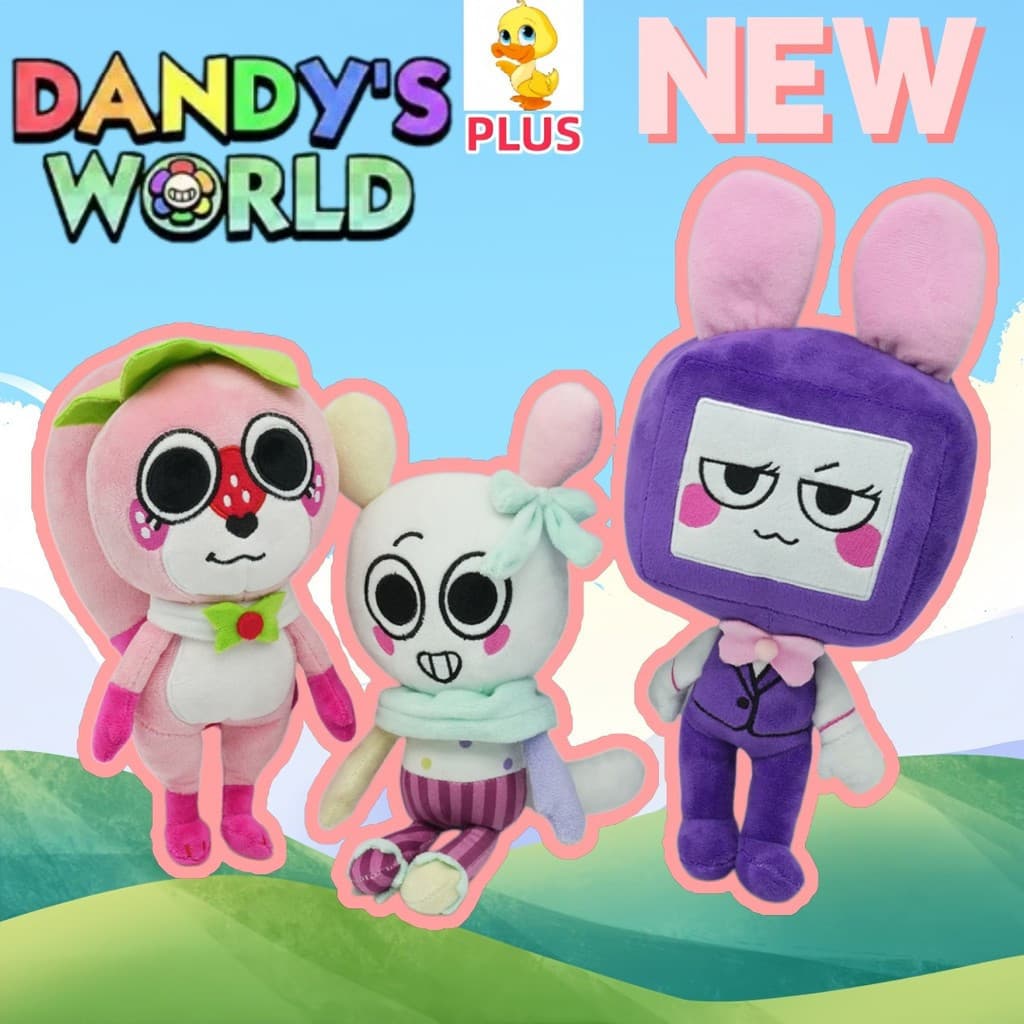 Dandy's World Pelúcia De Cacau Fofa Boneca Kawaii Vee Brinquedo De Divertido Looey Presente De Aniversário Calmante COD
