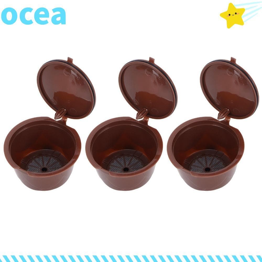 Cápsulas De Café Reutilizáveis OCEA , Com Colher E Escova , Filtro Recarregáveis De Design Reutilizável