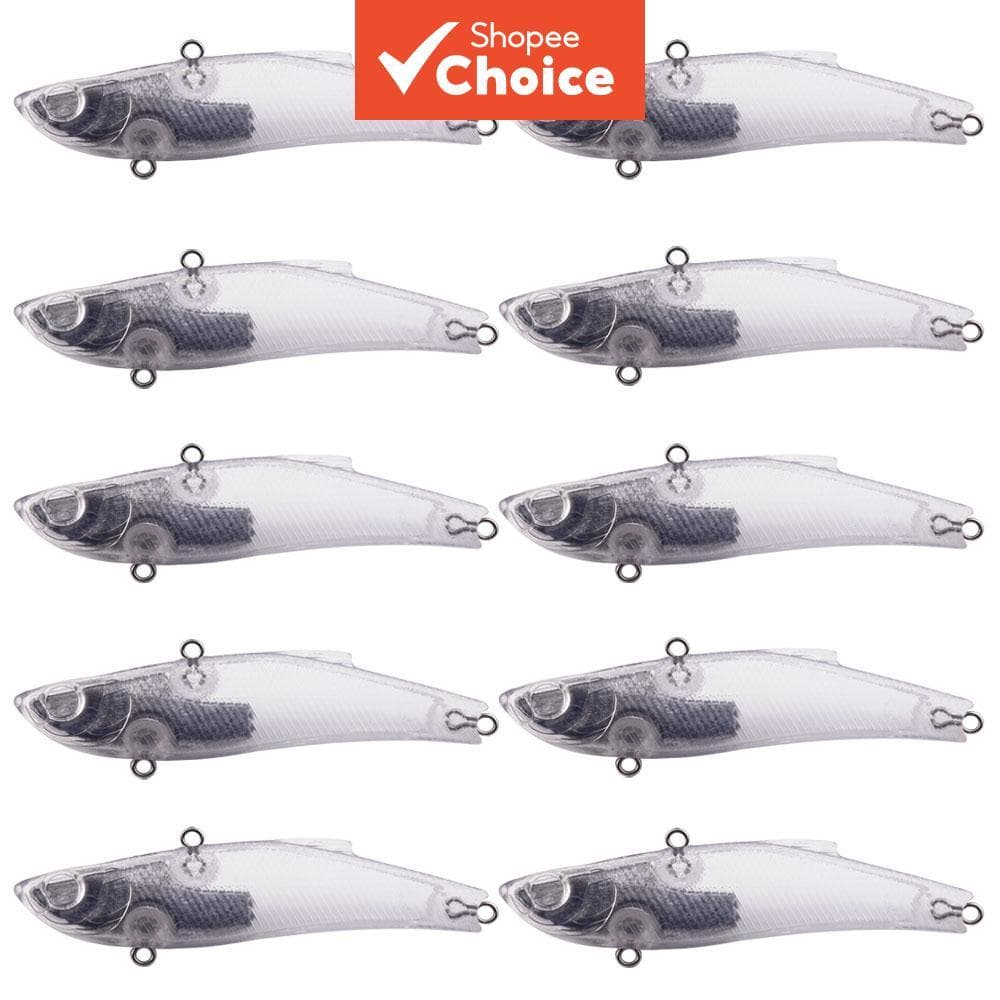 HENGJIA 10PCS VIB Isca Artificial de Pesca 15,6 g-7 cm Isca sem Pintura de Pesca Artificial de Enguia Isca