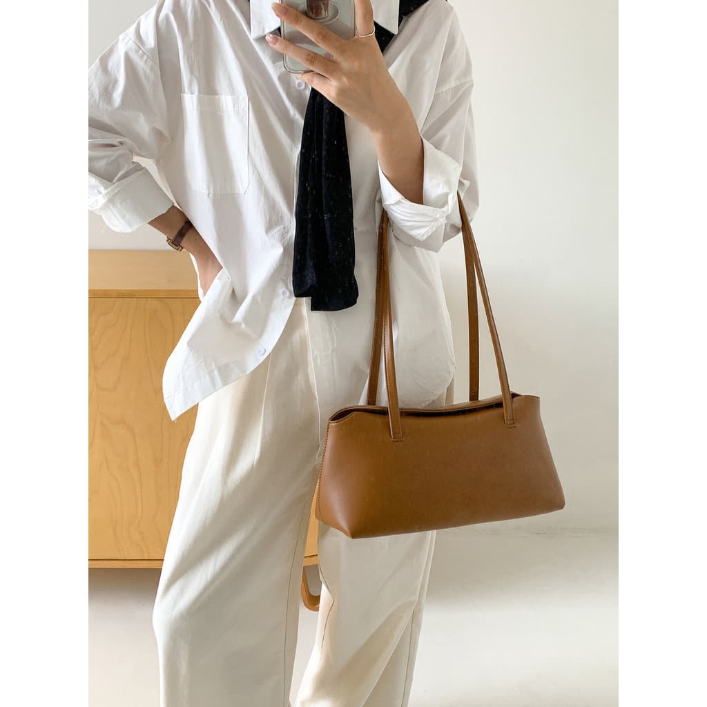 2026 novo estilo simples Commuter All-Match moda bolsa feminina nicho axilas saco High-End cor sólida em forma de plutôn